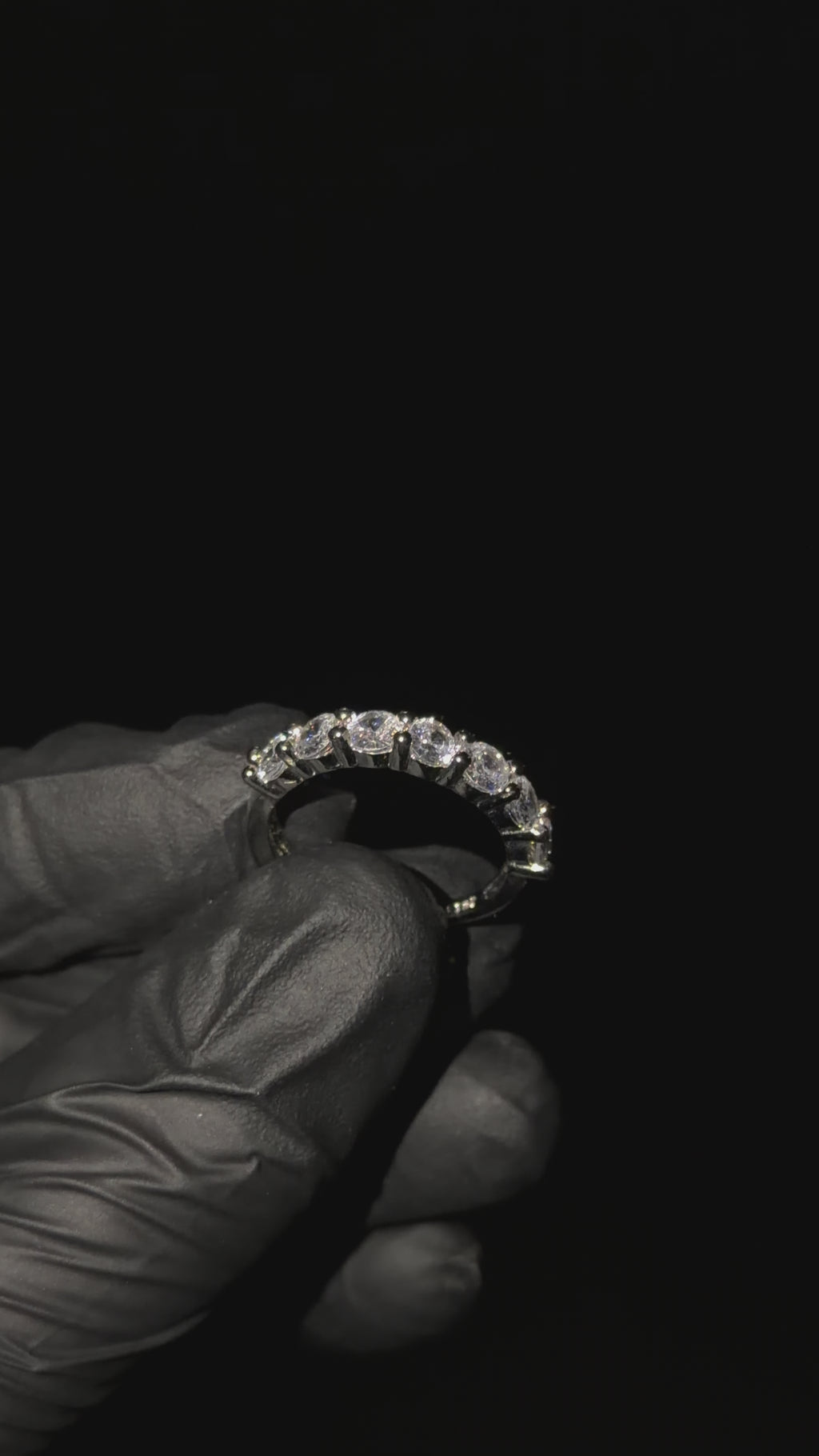 ANELLO 7 MOISSANITE REGOLABILE