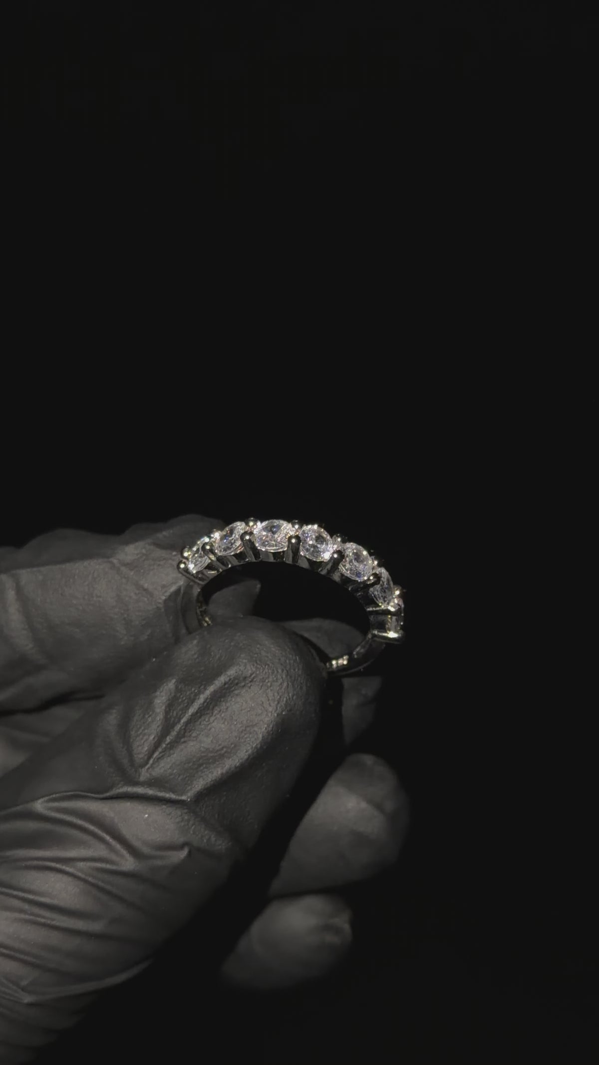 ANELLO 7 MOISSANITE REGOLABILE